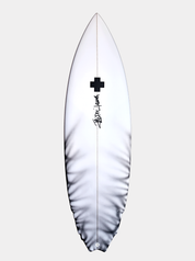 Cal Twin fin tiger stripe by surf prescriptions front view B