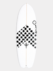 the V-12 Flying Turtle groveler surfboard by surf prescriptions top view
