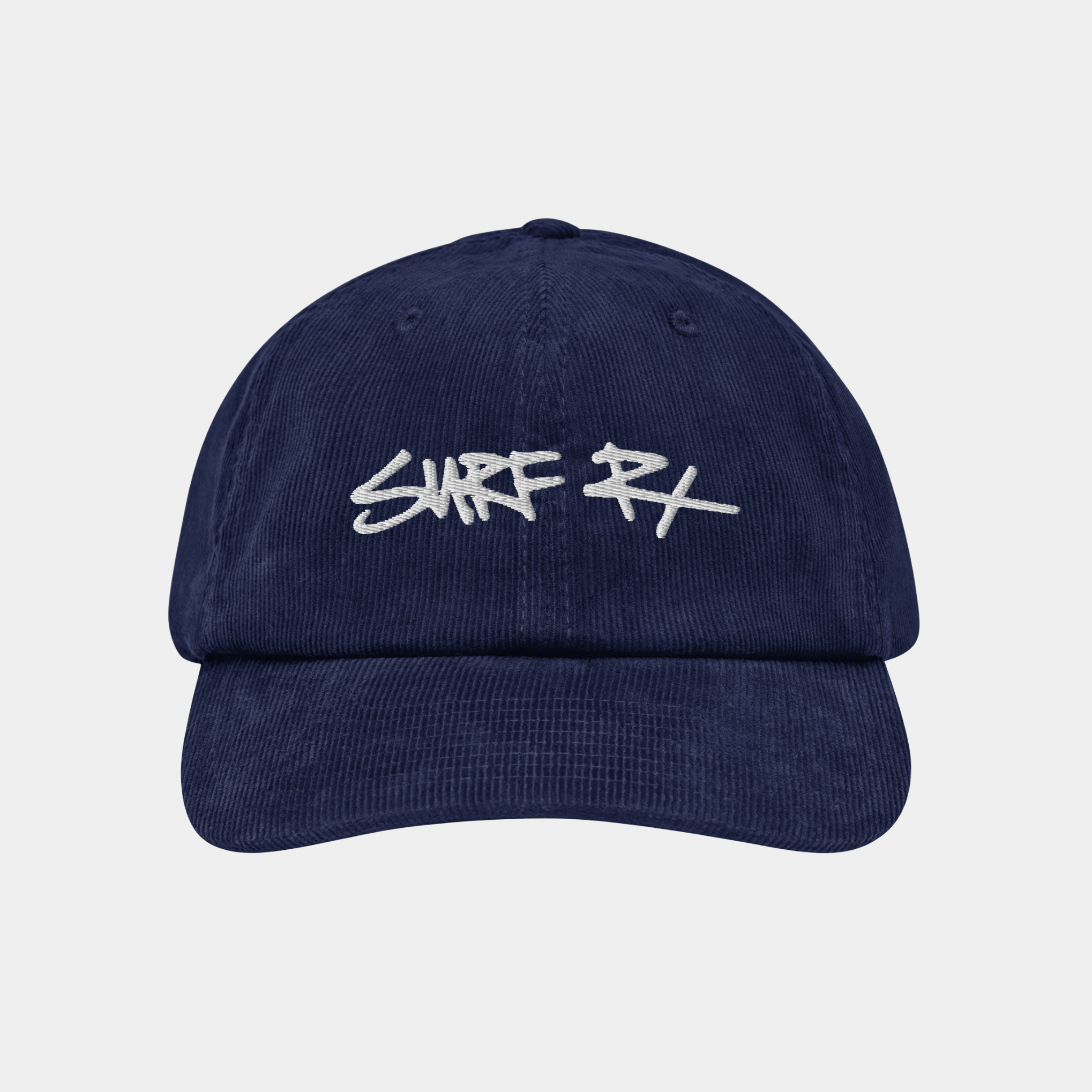 surf rx signature corduroy hat navy surf prescriptions front view