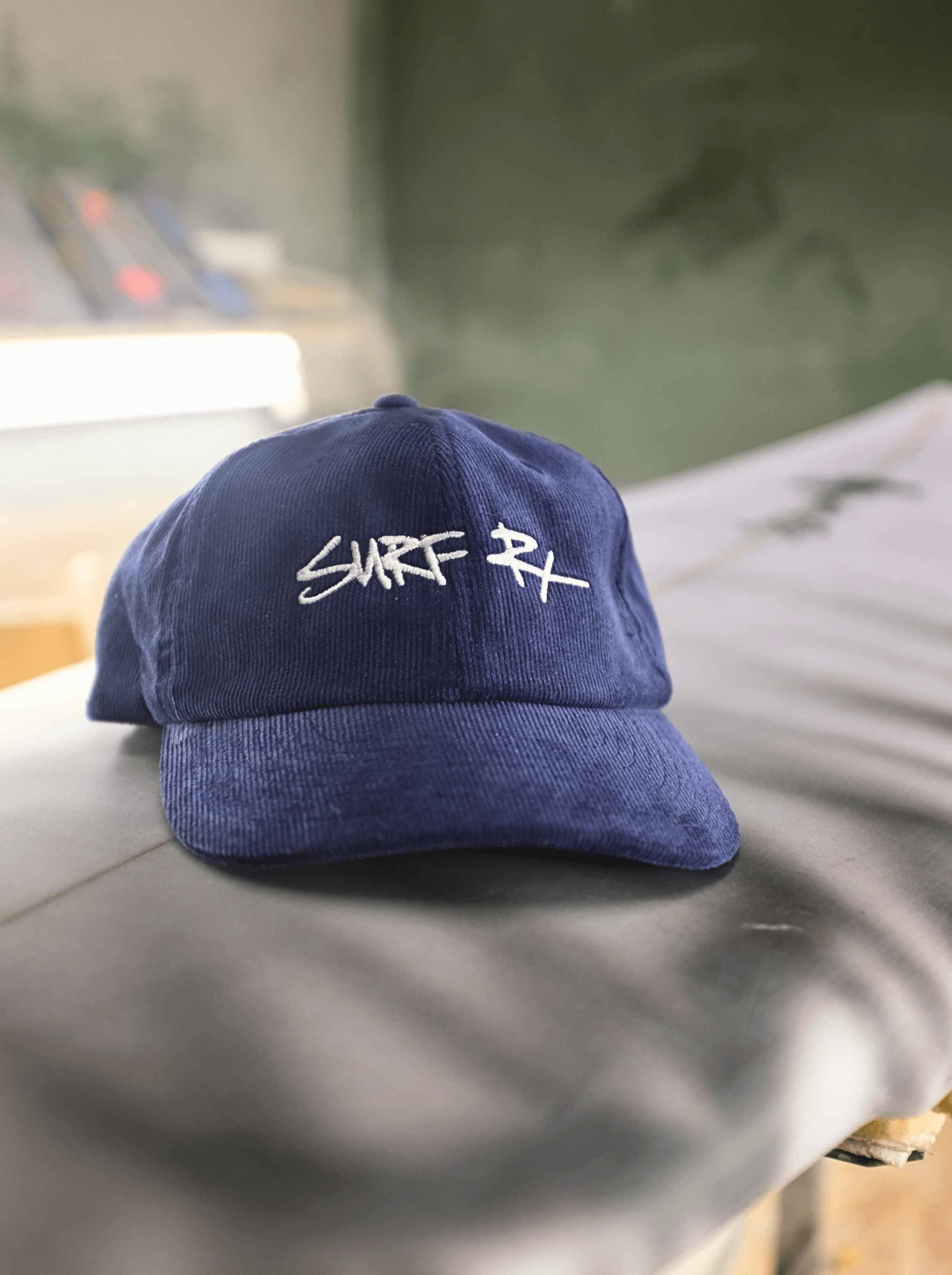 surf rx signature corduroy hat navy surf prescriptions lifestyle shot